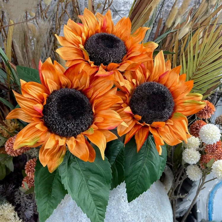 🎁2025 Hot Sale☀️Vintage Large Silk Sunflowers Seeds🌻