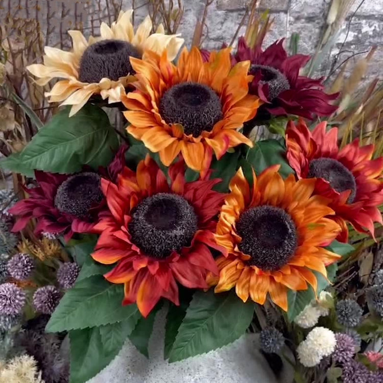 🎁2025 Hot Sale☀️Vintage Large Silk Sunflowers Seeds🌻