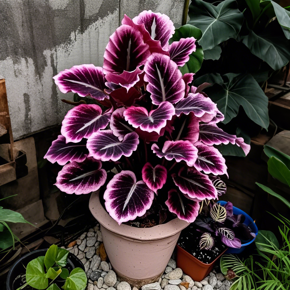 Pink Stardust-Potted Alocasia Bulbs 🍃