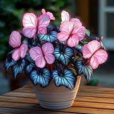 Moonlight Butterfly Begonia - Blue Heart🦋