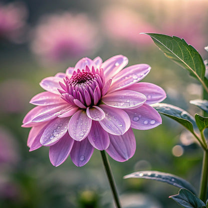 🫧Ethereal Purple Zinnias – Transparent Petal Wonders!🪷