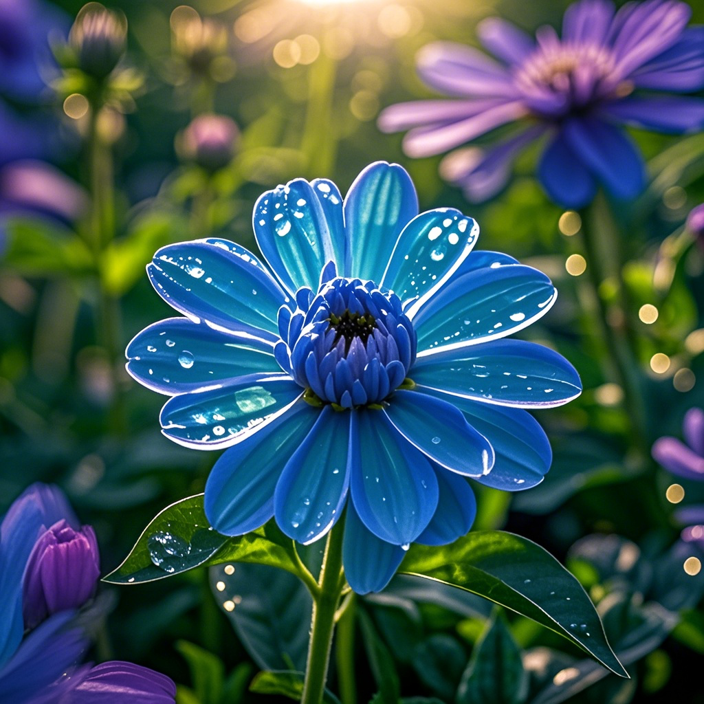 🫧Ethereal Purple Zinnias – Transparent Petal Wonders!🪷