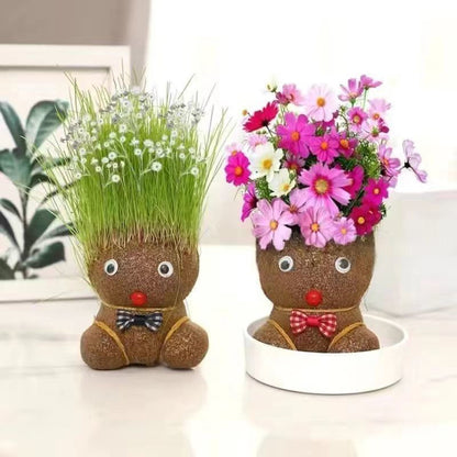 🌸【4 days germination】Last Day Sale - 50% OFF💐Grass Head Lucky Doll