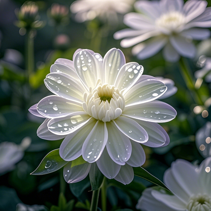 🫧Ethereal Purple Zinnias – Transparent Petal Wonders!🪷