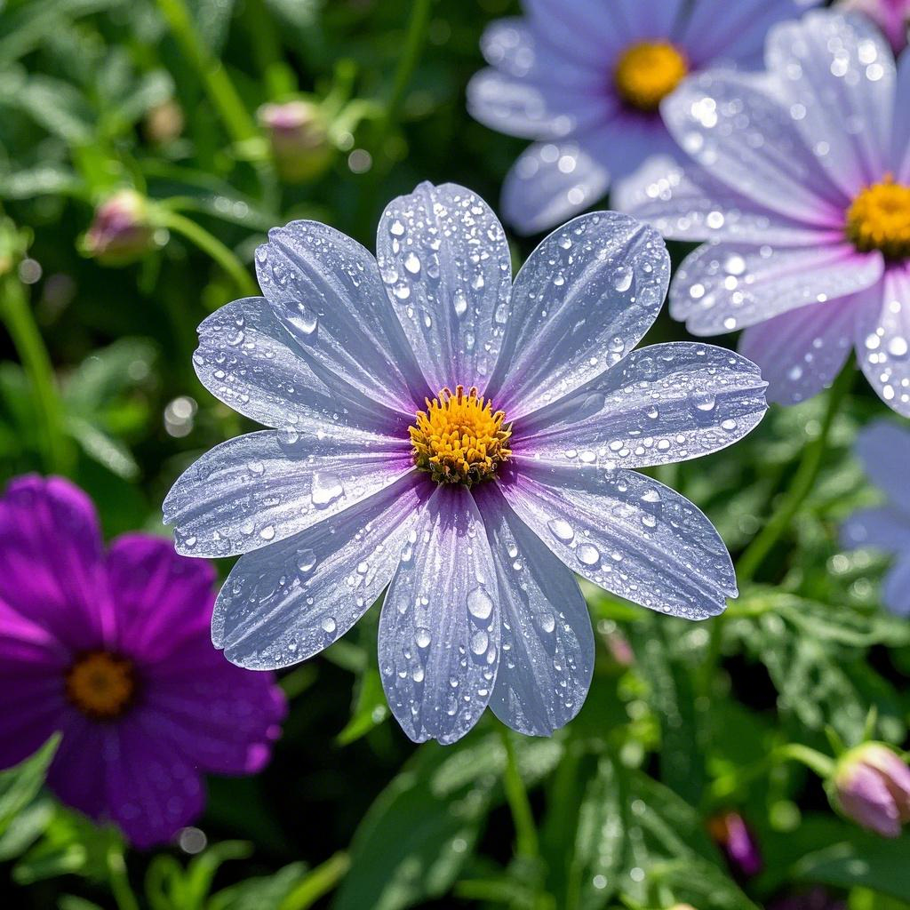 🫧Ethereal Purple Zinnias Seeds – Transparent Petal Wonders🪷