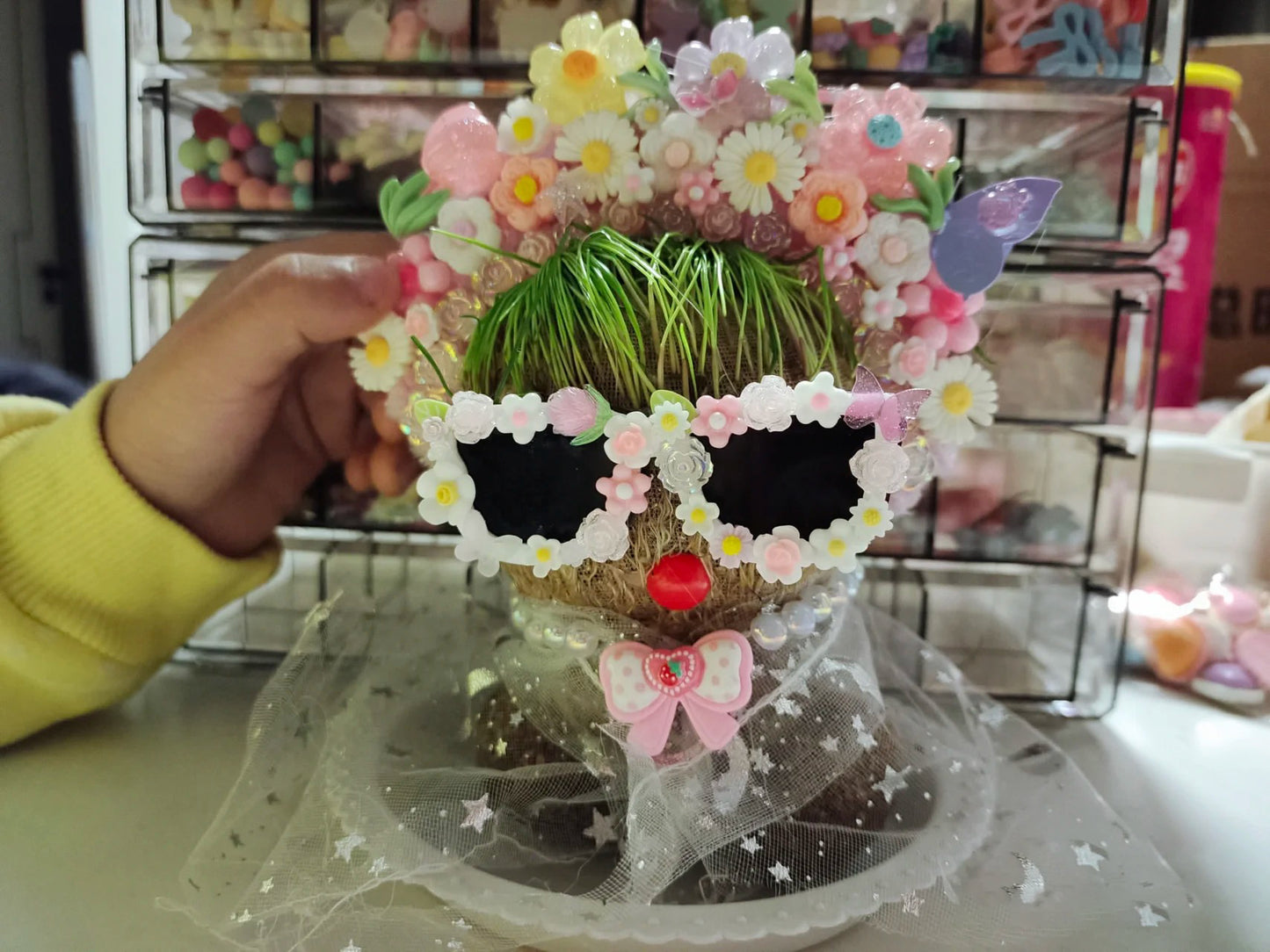 🌸【4 days germination】Last Day Sale - 50% OFF💐Grass Head Lucky Doll