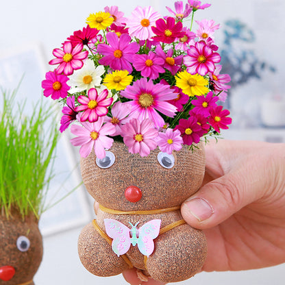 🌸【4 days germination】Last Day Sale - 50% OFF💐Grass Head Lucky Doll