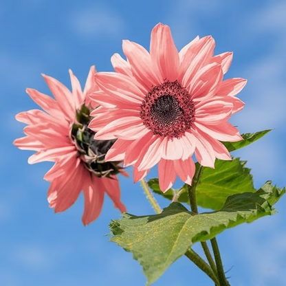 Pink Sunflower Beautiful Gorgeous Colour Shine Rare Flowers