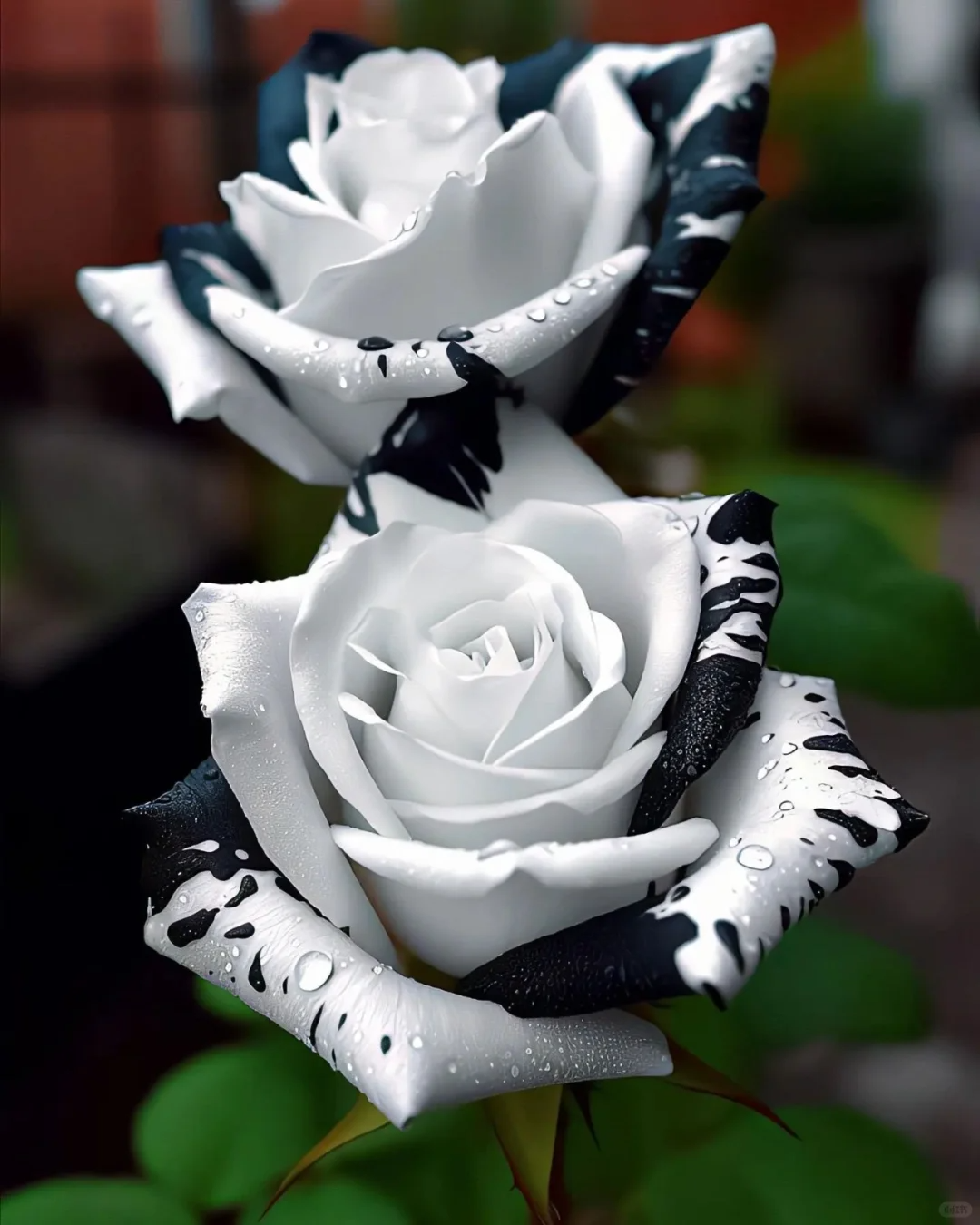 Zebra Pattern Black White Rose Seeds🦓