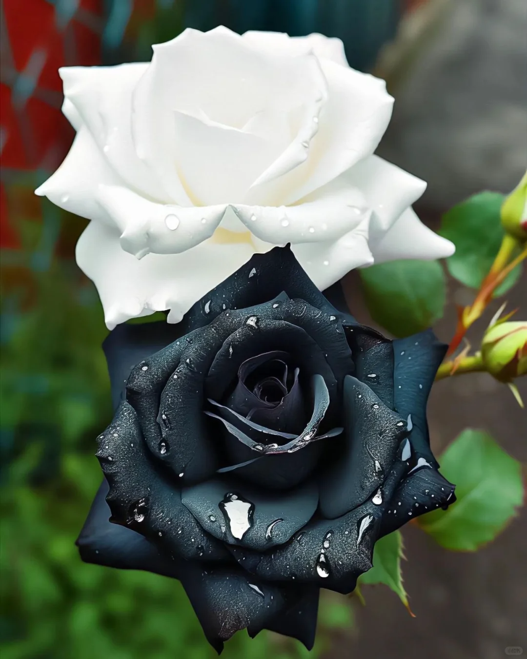 Zebra Pattern Black White Rose Seeds🦓