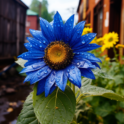 🌻🌻Special Rare Color Dark Blue Sunflower Seeds Garden Grown Colorful Rare Bonsai Ships from California